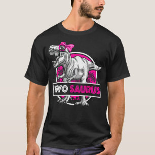 Camiseta Sou o Saurus 2 anos T-Rex para o nascimento do seg