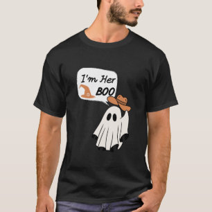 Camiseta Sou o seu boo, casal fantasma, Dia de as Bruxas en