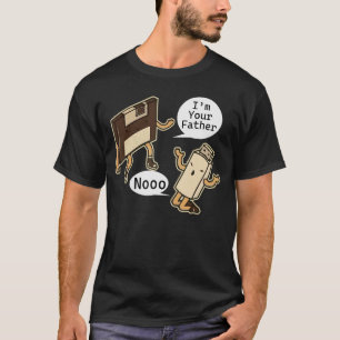 Camiseta Sou o seu pai, não disquete e USB Stick 1