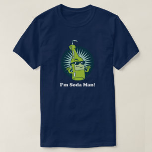 Camiseta Sou o Soda Man! Palavra Funny Pun