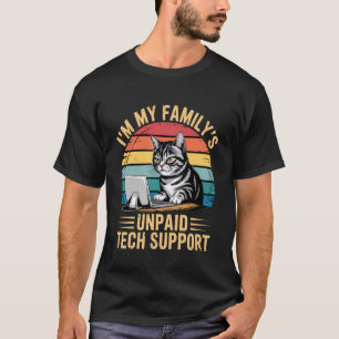Camiseta Sou o suporte técnico não remunerado da minha famí