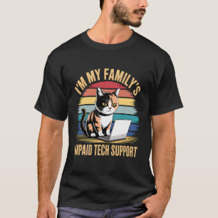 Camiseta Sou o suporte técnico não remunerado da minha famí