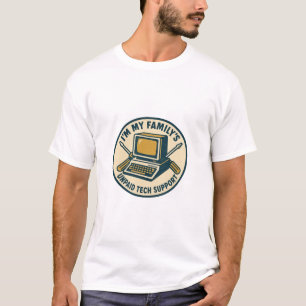 Camiseta Sou o Suporte Técnico Não Remunerado da Minha Famí