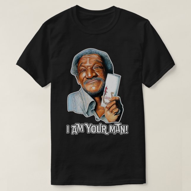Camiseta Sou o teu homem, Sanford e Son Vaporware Star. (Frente do Design)