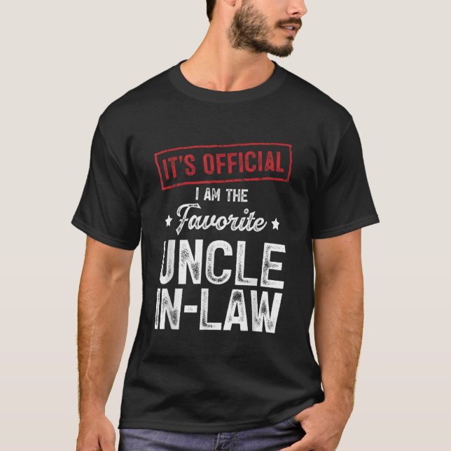 Camiseta Sou o tio-em-lei favorito (Frente)