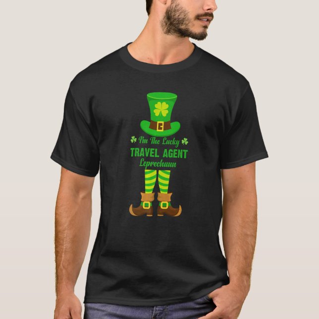 Camiseta Sou o Viagem Leprechaun Funny Rua.Pat (Frente)