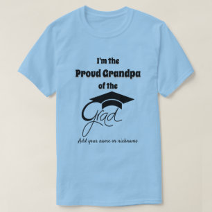 Camiseta Sou o vovô orgulhoso do negro-Formando - editável