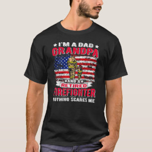 Camiseta Sou o vovô Pai e bombeiro aposentado nada Sc