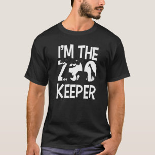 Camiseta Sou o Zookeeper que mantém Zoo Zoo Keeper Zookeepi