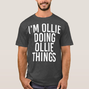 Camiseta SOU OLLIE FAZENDO OLLIE COISAS ENGRAÇADAS Nome de