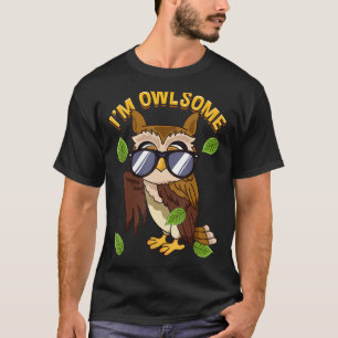 Camiseta Sou Owlsome, Coruja Bonita, Pun, Homens Engraçados