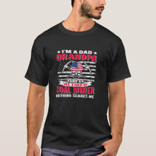 Camiseta Sou Pai Vovô, carvão aposentado, menos nada assust