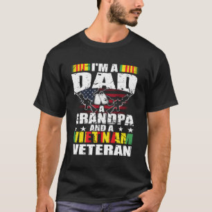 Camiseta Sou Pai Vovô E Um Exército Veterano Vietnã