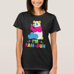Camiseta Sou Pan Duh Pansexual Panda Rainbow Lgbt Pride Gay