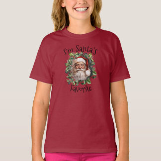Camiseta "Sou Papai noel favorito"