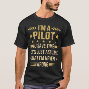 Camiseta Sou piloto, citação do Piloto Engraçado para aviad