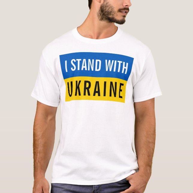 Camiseta Sou Político Com A Ucrânia (Frente)