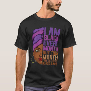 Camiseta Sou Preto Todos Os Meses Roupa Afro Melanin Orgulh