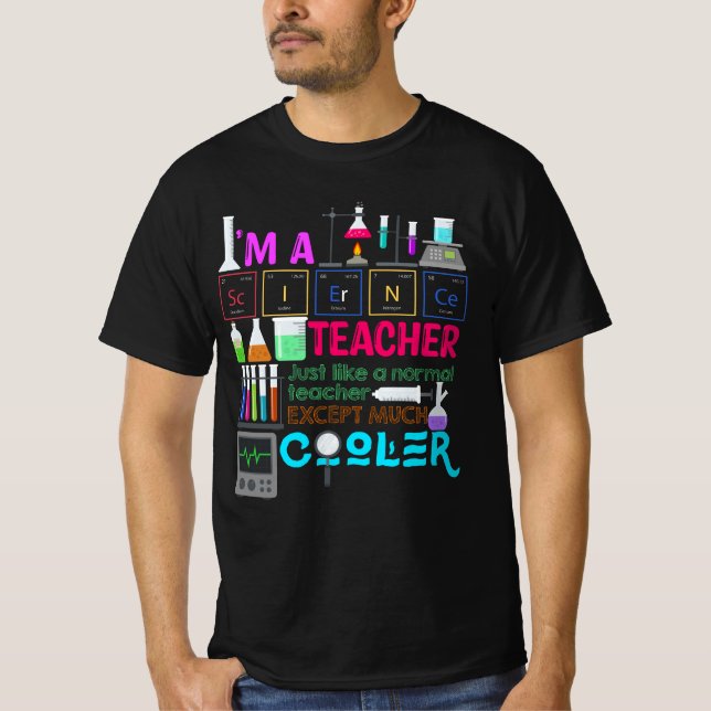 Camiseta Sou Professora De Ciências | Voltar à escola (Frente)