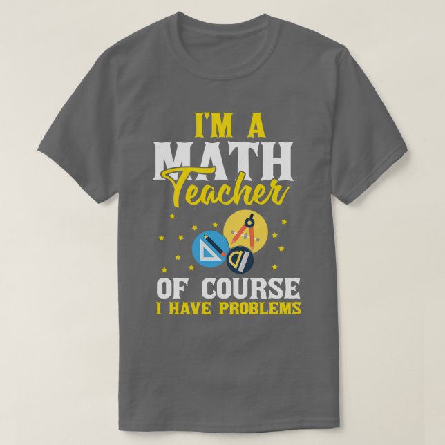 Camiseta Sou Professora De Matemática Assunto Em Álgebra Eq (Frente do Design)
