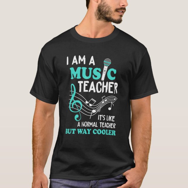 Camiseta Sou Professora De Música Como Professora Normal Ma (Frente)