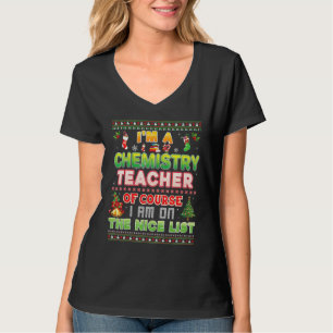 Camiseta Sou Professora De Química, Claro Que Estou Na Boa