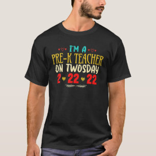 Camiseta Sou Professora Pré-K No 22 De Fevereiro Engraçad