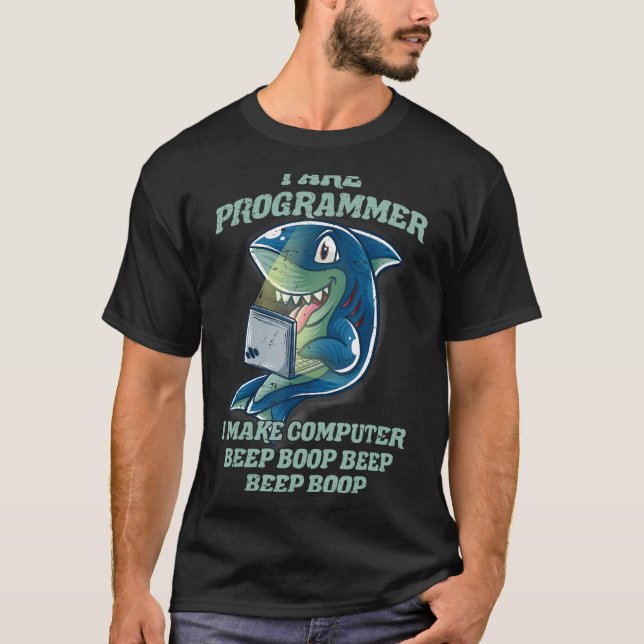 Camiseta Sou Programador Apresentando Software De Tubagem D (Frente)