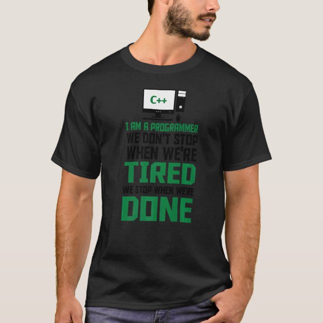 Camiseta Sou programador, escrevo código, cientista de comp (Frente)