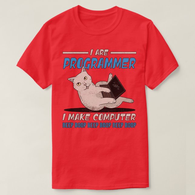 Camiseta Sou Programador Que Faço Um Presente De Boop De Bi (Frente do Design)