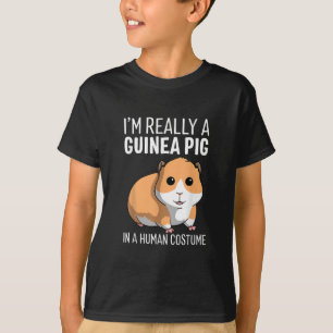 Camiseta Sou Realmente Um Porco De Guiné Em Um Figurino Hu