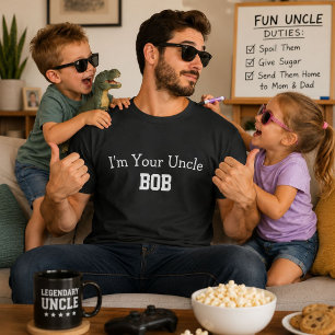 Camiseta Sou Seu Tio Bob Presente Personalizado Divertido C
