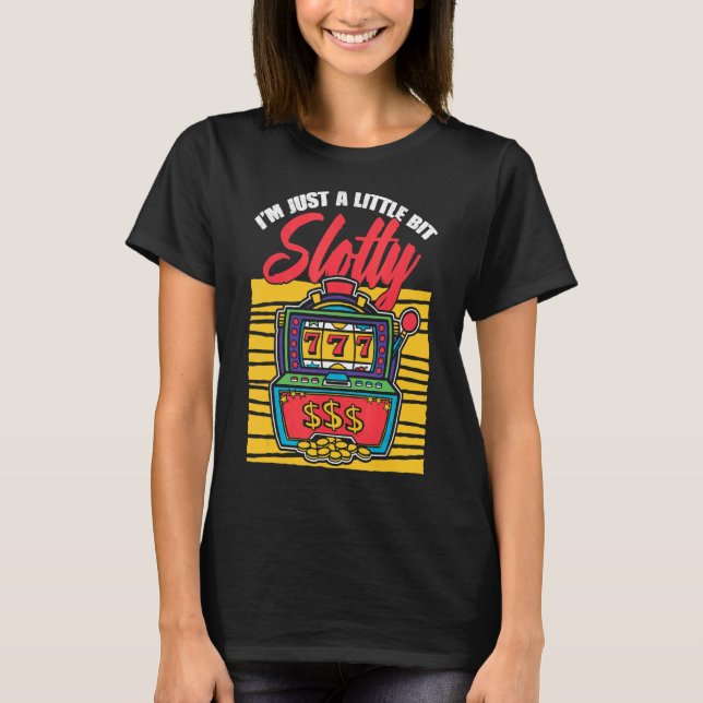 Camiseta Sou só um pouco de máquina de sorteio (Frente)