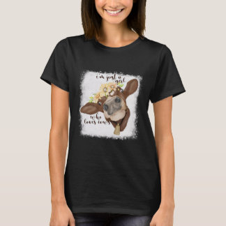 Camiseta Sou Só Uma Menina Que Adora Vacas Com Vaca Lov