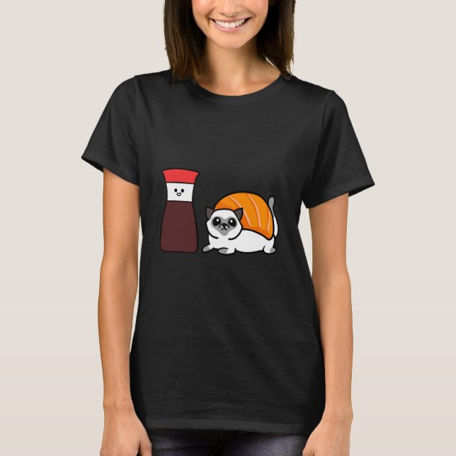Camiseta Sou Sushi de Gato Siames (Frente)