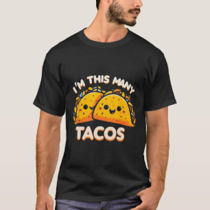 Camiseta Sou Tantos Tacos Aniversário de Dois Anos Twosday