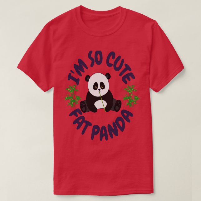 Camiseta Sou Tão Gordo Panda (Frente do Design)
