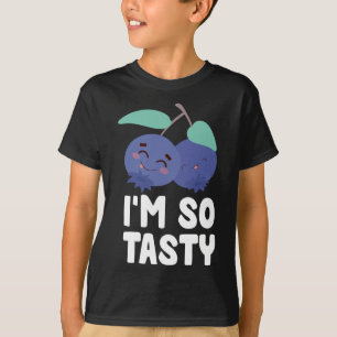 Camiseta Sou Tão gostosa Fruta de mirtilo Engraçado