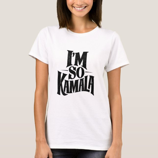 Camiseta Sou tão Kamala Brat Green Meme (Frente)