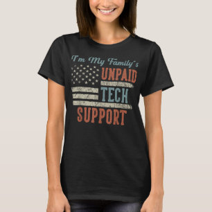 Camiseta Sou Técnico De Suporte Técnico Não Pago De Minhas