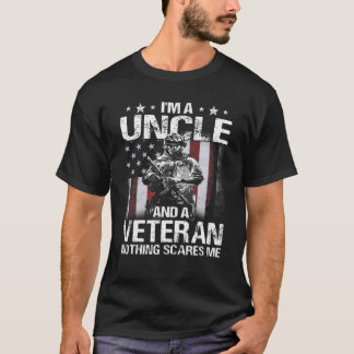 Camiseta Sou Tio e Veterano Nada Me Assusta Veter