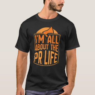 Camiseta Sou todo sobre o gerente de relações públicas do P