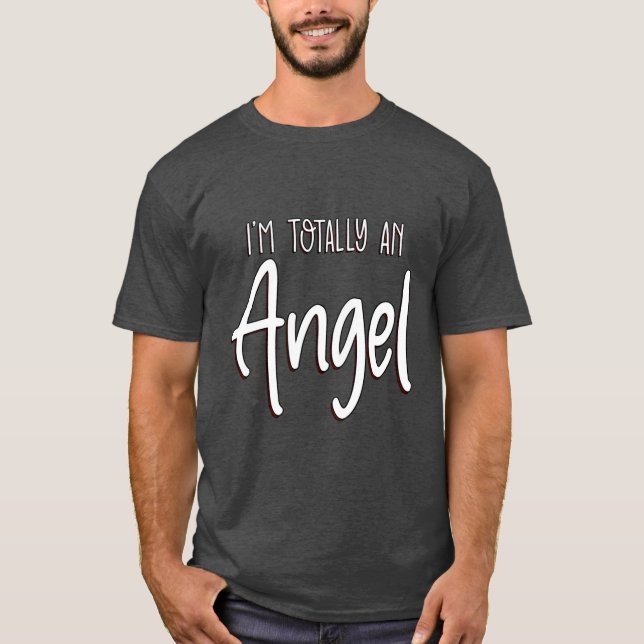 Camiseta Sou Totalmente um Anjo (Frente)