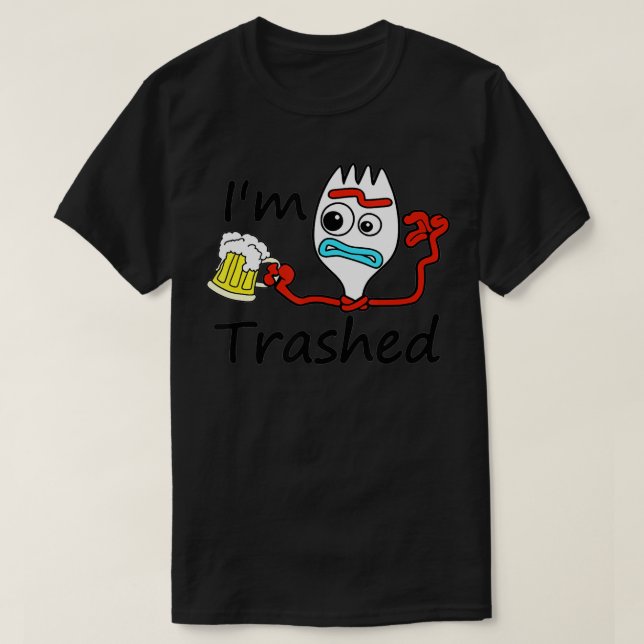 Camiseta Sou Trash Funny Beer Costumed (Frente do Design)