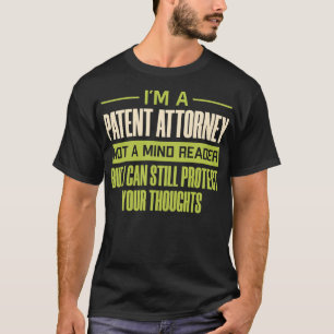 Camiseta Sou um advogado de patentes, não um leitor humorís
