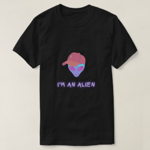Camiseta "SOU UM ALIENÍGENA" - Chapéu