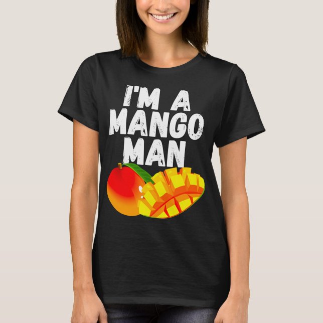 Camiseta Sou um amante de manga suculenta e manga (Frente)