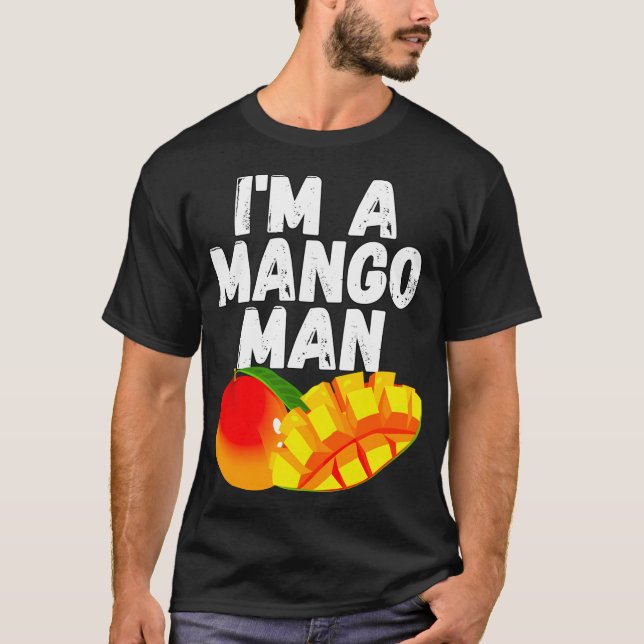 Camiseta Sou um amante de manga suculenta e manga (Frente)