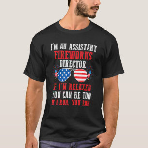 Camiseta Sou um assistente diretor de fogos de artifício am