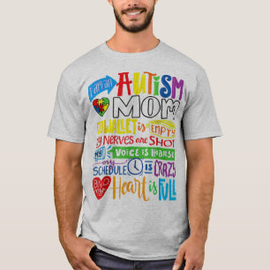 Camiseta Sou um Autismo Mãe Wallet Vazia, Orgulhosa Mãe A